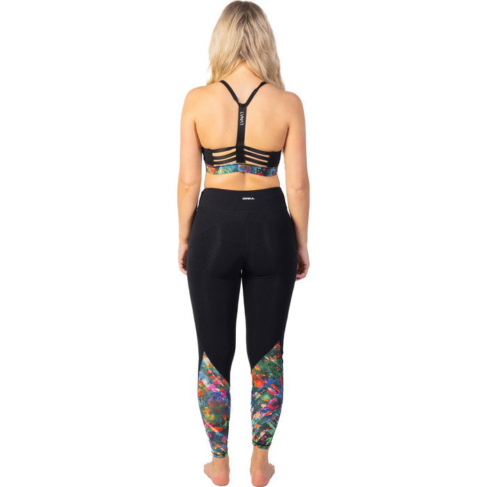 2024 Gul Womens Luna7 SUP Leggings LA8301-C1 - Black / Jungle